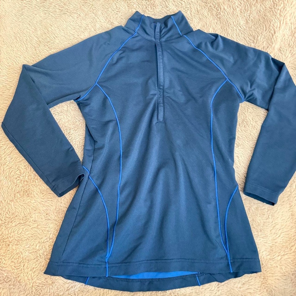 Peter Millar Blue Performance Quarter Half Zip Pullover Women's Golf Athletic Sm